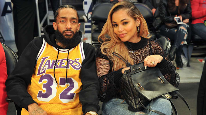 Celebrities At The Los Angeles Lakers Game