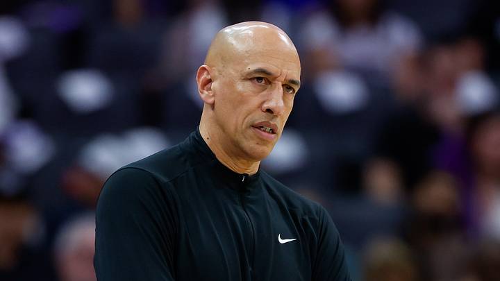Mar 19, 2026; Sacramento, California, USA; Sacramento Kings head coach Doug Christie looks on during the third quarter against the Philadelphia 76ers at Golden 1 Center. Mandatory Credit: Sergio Estrada-Imagn Images Mar 19, 2026; Sacramento, California, USA; Sacramento Kings head coach Doug Christie looks on during the third quarter against the Philadelphia 76ers at Golden 1 Center. Mandatory Credit: Sergio Estrada-Imagn Images