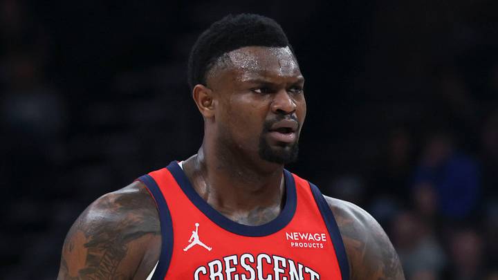 Feb 26, 2026; Salt Lake City, Utah, USA; New Orleans Pelicans forward Zion Williamson (1) reacts after a play against the Utah Jazz during the first half at Delta Center. Mandatory Credit: Rob Gray-Imagn Images Feb 26, 2026; Salt Lake City, Utah, USA; New Orleans Pelicans forward Zion Williamson (1) reacts after a play against the Utah Jazz during the first half at Delta Center. Mandatory Credit: Rob Gray-Imagn Images