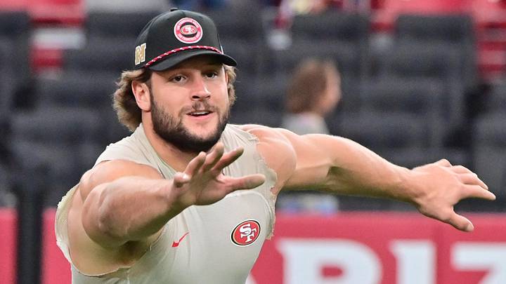 San Francisco 49ers defensive end Nick Bosa (97) San Francisco 49ers defensive end Nick Bosa (97)