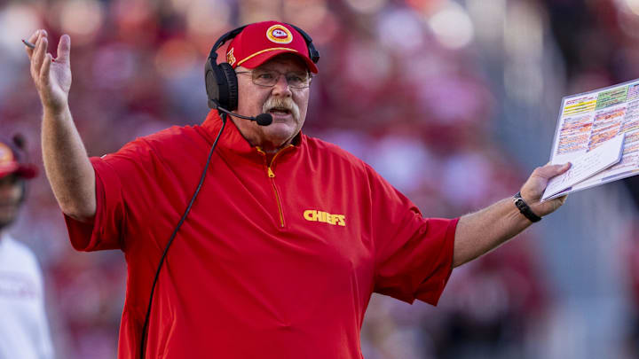 The back-to-back Super Bowl champs under Reid are off to an undefeated start through seven weeks of the regular season.