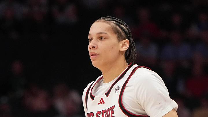 Mar 11, 2026; Charlotte, NC, USA; NC State Wolfpack guard Matt Able (3) brings the ball up the court in the second half at Spectrum Center. Mandatory Credit: Bob Donnan-Imagn Images Mar 11, 2026; Charlotte, NC, USA; NC State Wolfpack guard Matt Able (3) brings the ball up the court in the second half at Spectrum Center. Mandatory Credit: Bob Donnan-Imagn Images