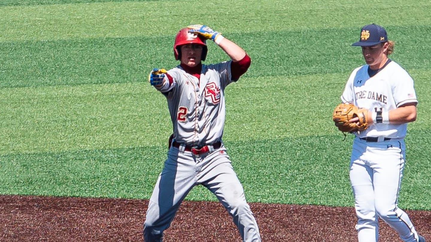 Explosive Bats Lead No. 22 Boston College Baseball Past Notre Dame