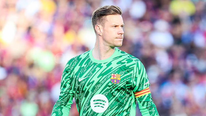 Marc-André ter Stegen is sidelined with a back injury.