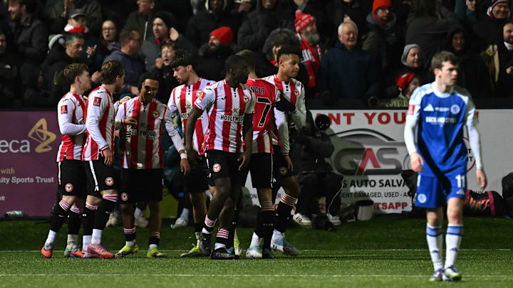 An own goal by Macclesfield defender Sam Heathcote who also spends his days primarily as a PE Teacher, gives Brentford enough to move to the 5th round where they will face West Ham. An own goal by Macclesfield defender Sam Heathcote who also spends his days primarily as a PE Teacher, gives Brentford enough to move to the 5th round where they will face West Ham.