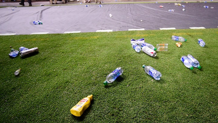 Texas Longhorns fans expressed their displeasure with a penalty by throwing garbage on the football field, and now the SEC is asking the school to pay up.