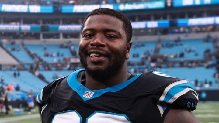 Carolina Panthers offensive lineman Damien Lewis Carolina Panthers offensive lineman Damien Lewis