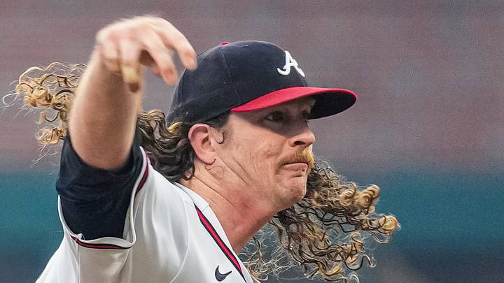 Aug 4, 2026; Cumberland, Georgia, USA; Atlanta Braves pitcher Grant Holmes (66) pitches against the Miami Marlins during the first inning at Truist Park. Mandatory Credit: Dale Zanine-Imagn Images Aug 4, 2026; Cumberland, Georgia, USA; Atlanta Braves pitcher Grant Holmes (66) pitches against the Miami Marlins during the first inning at Truist Park. Mandatory Credit: Dale Zanine-Imagn Images