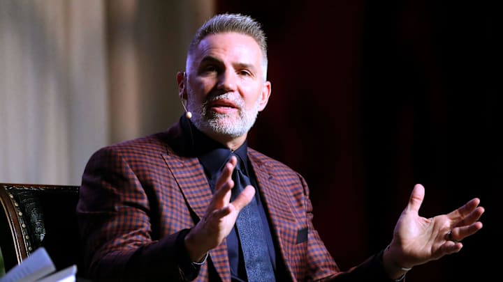 Kurt Warner answers questions during an event in 2022.