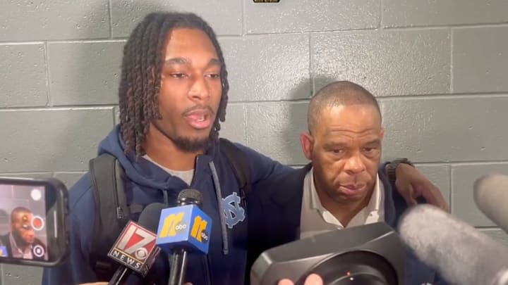 Jae’Lyn Withers and Hubert Davis spoke with the media after a tough loss to Duke.