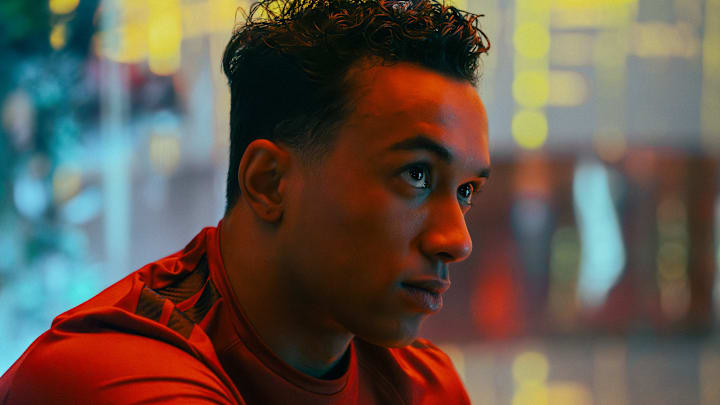 Sandro Rosta as Caleb in season 1, episode 8, of Star Trek: Starfleet Academy streaming on Paramount+. Photo Credit: Michael Gibson/Paramount+