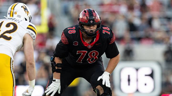 San Diego State Aztecs offensive lineman Joseph Borjon (78). San Diego State Aztecs offensive lineman Joseph Borjon (78).