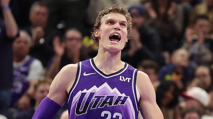 Nov 17, 2023; Salt Lake City, Utah, USA; Utah Jazz forward Lauri Markkanen (23) reacts to a play against the Phoenix Suns in the second quarter at Delta Center. Mandatory Credit: Rob Gray-USA TODAY Sports Nov 17, 2023; Salt Lake City, Utah, USA; Utah Jazz forward Lauri Markkanen (23) reacts to a play against the Phoenix Suns in the second quarter at Delta Center. Mandatory Credit: Rob Gray-USA TODAY Sports