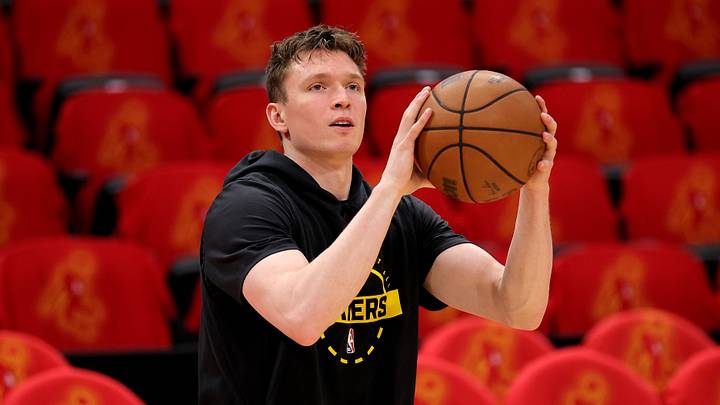 May 1, 2026; Houston, Texas, USA; Los Angeles Lakers guard Dalton Knecht (4) warms up prior to game six of the first round of the 2026 NBA Playoffs against the Houston Rockets at Toyota Center. Mandatory Credit: Erik Williams-Imagn Images May 1, 2026; Houston, Texas, USA; Los Angeles Lakers guard Dalton Knecht (4) warms up prior to game six of the first round of the 2026 NBA Playoffs against the Houston Rockets at Toyota Center. Mandatory Credit: Erik Williams-Imagn Images