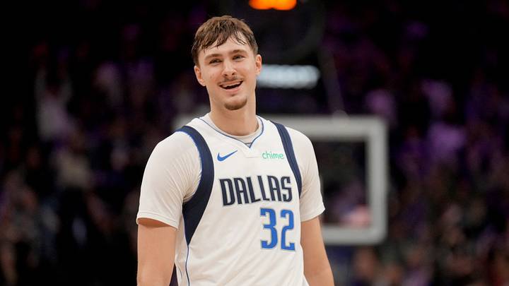 Jan 6, 2026; Sacramento, California, USA; Dallas Mavericks forward Cooper Flagg (32) reacts after a foul was called during action against the Sacramento Kings in the fourth quarter at the Golden 1 Center. Mandatory Credit: Cary Edmondson-Imagn Images Jan 6, 2026; Sacramento, California, USA; Dallas Mavericks forward Cooper Flagg (32) reacts after a foul was called during action against the Sacramento Kings in the fourth quarter at the Golden 1 Center. Mandatory Credit: Cary Edmondson-Imagn Images