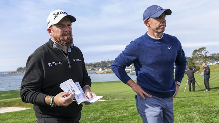 Shane Lowry and Rory McIlroy both had a chance to win the Dubai Invitational, but late bogeys cost them. 