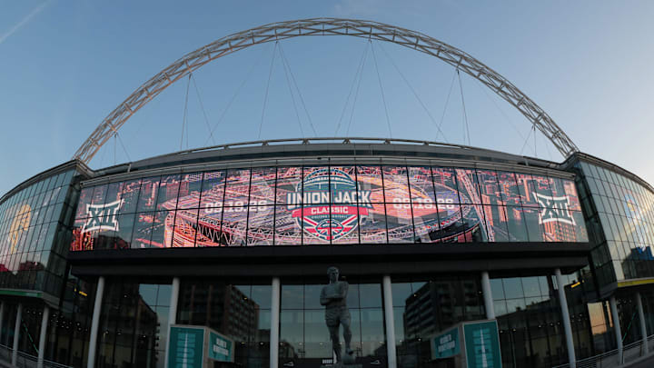 A view of Wembley Stadium, site of the 2026 college football season opener