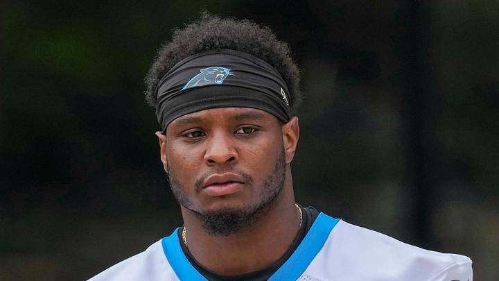 Carolina Panthers running back Trevor Etienne