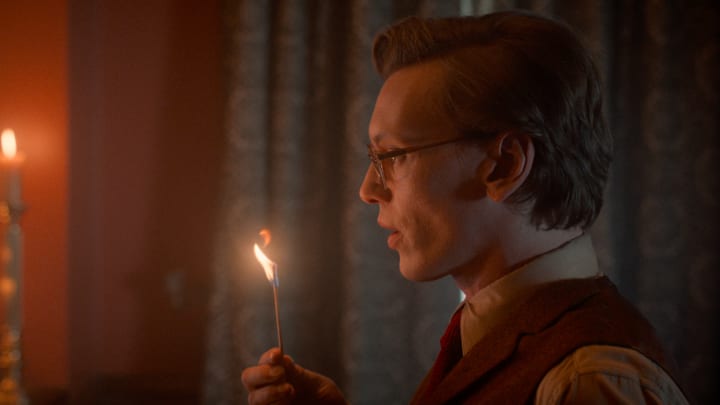 Jamie Campbell Bower as Henry Creel in Stranger Things: Season 5. 
