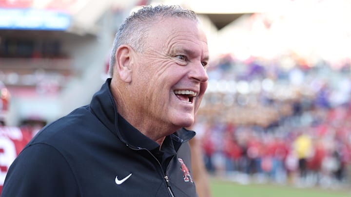 Arkansas coach Sam Pittman was scheduled for hip replacement replacement surgery Tuesday, a procedure that should restore his quality of life. 