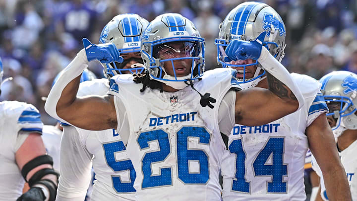 Running back Jahmyr Gibbs is one of the Lions’ many young, explosive weapons.