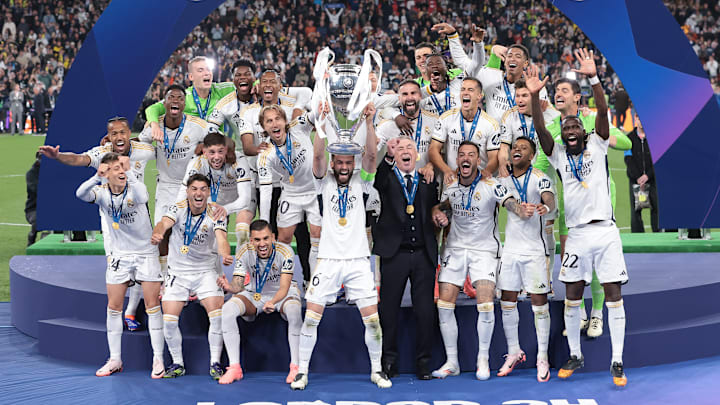 El Real Madrid una de las veces que ganó la Champions League de la UEFA 