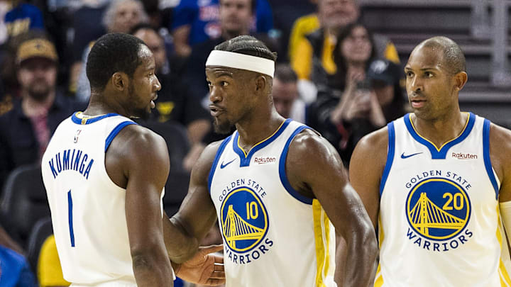 Jimmy Butler went down for the year with a torn ACL on Monday night, which could result in Jonathan Kuminga returning to the rotation. 