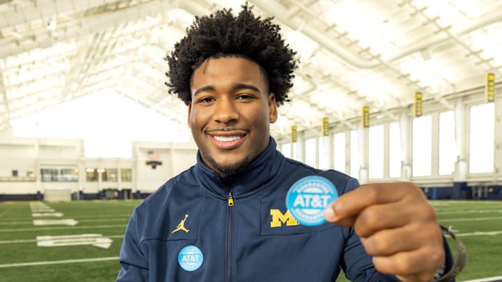 Michigan running back Justice Haynes