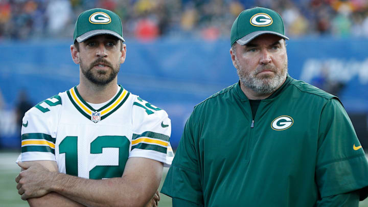 Aaron Rodgers, Mike McCarthy Aaron Rodgers, Mike McCarthy