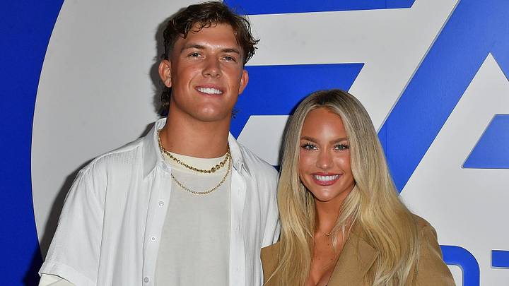 New York Giants quarterback Jaxson Dart and his girlfriend, Marissa Ayers. New York Giants quarterback Jaxson Dart and his girlfriend, Marissa Ayers.