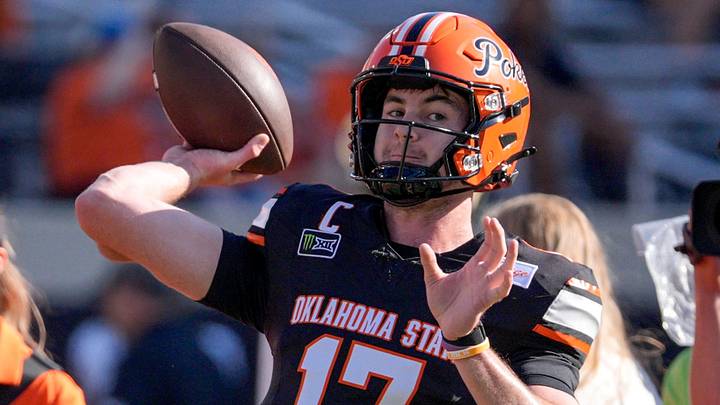 Oklahoma State quarterback Drew Mestemaker Oklahoma State quarterback Drew Mestemaker