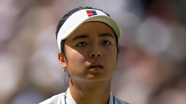 Alexandra Eala during her match at Wimbledon Alexandra Eala during her match at Wimbledon
