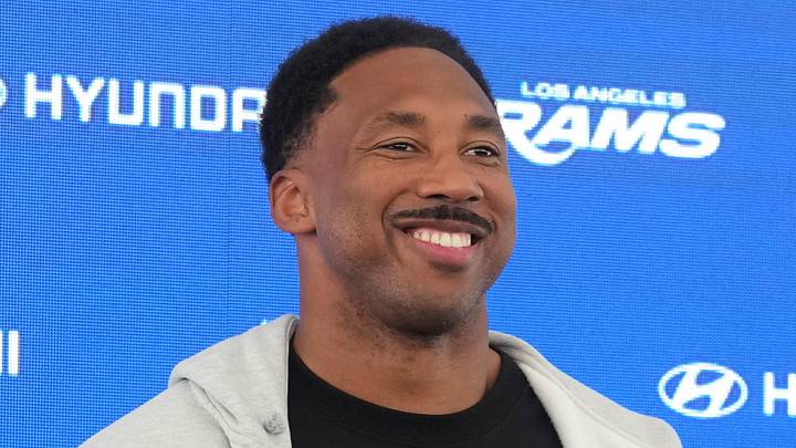 Los Angeles Rams defensive end Myles Garrett. Los Angeles Rams defensive end Myles Garrett.
