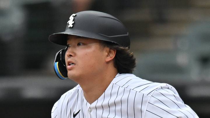 Sep 19, 2026; Chicago, Illinois, USA; Chicago White Sox first baseman Munetaka Murakami (5) hits an RBI single against the Detroit Tigers during the first inning at Rate Field. Mandatory Credit: Patrick Gorski-Imagn Images Sep 19, 2026; Chicago, Illinois, USA; Chicago White Sox first baseman Munetaka Murakami (5) hits an RBI single against the Detroit Tigers during the first inning at Rate Field. Mandatory Credit: Patrick Gorski-Imagn Images