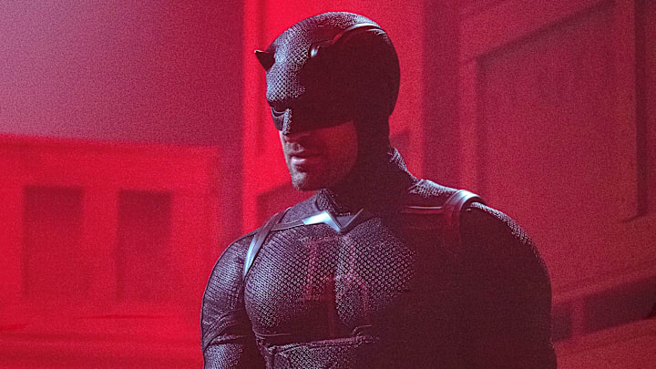 Matt Murdock/Daredevil (Charlie Cox) on the set of Marvel Television's DAREDEVIL: BORN AGAIN, exclusively on Disney+. Matt Murdock/Daredevil (Charlie Cox) on the set of Marvel Television's DAREDEVIL: BORN AGAIN, exclusively on Disney+.
