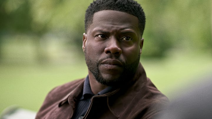 LIFT. Kevin Hart as Cyrus in Lift. Cr. Courtesy of Netflix © 2023