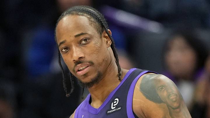 Apr 3, 2026; Sacramento, California, USA; Sacramento Kings guard DeMar DeRozan (10) during the third quarter against the New Orleans Pelicans at Golden 1 Center. Mandatory Credit: Darren Yamashita-Imagn Images Apr 3, 2026; Sacramento, California, USA; Sacramento Kings guard DeMar DeRozan (10) during the third quarter against the New Orleans Pelicans at Golden 1 Center. Mandatory Credit: Darren Yamashita-Imagn Images