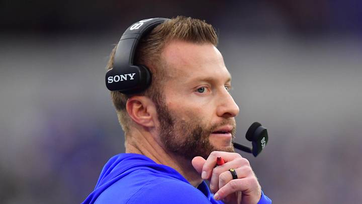  Los Angeles Rams head coach Sean McVay on the sidelines