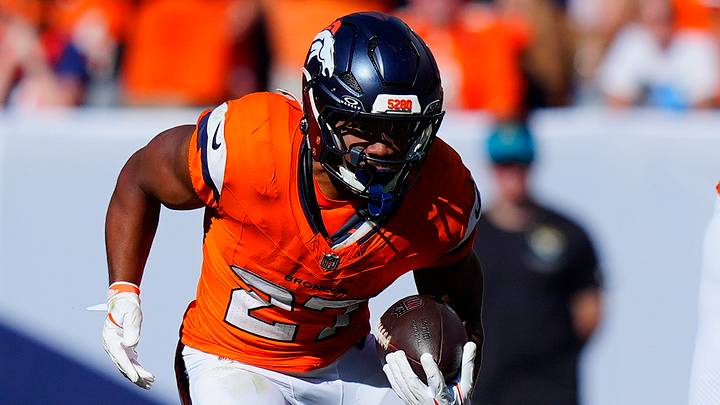 Denver Broncos running back J.K. Dobbins