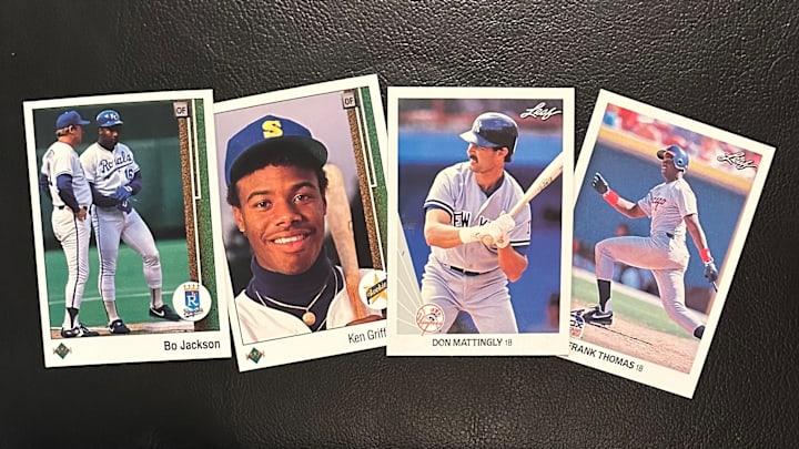 Assorted 1989 Upper Deck and 1990 Leaf baseball cards