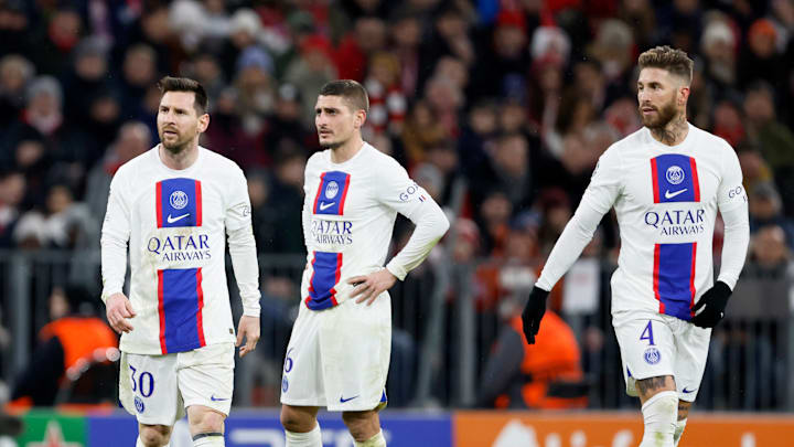 Lionel Messi, Marco Verratti, Sergio Ramos, PSG
