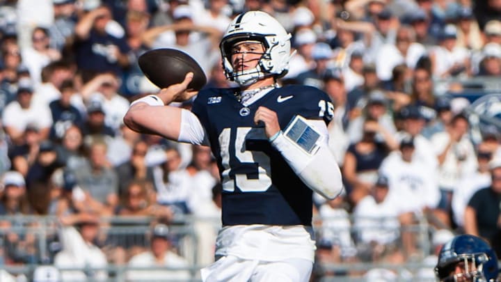 Penn State football quarterback Drew Allar