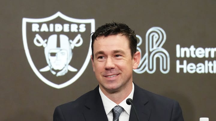 Las Vegas Raiders coach Klint Kubiak speaks