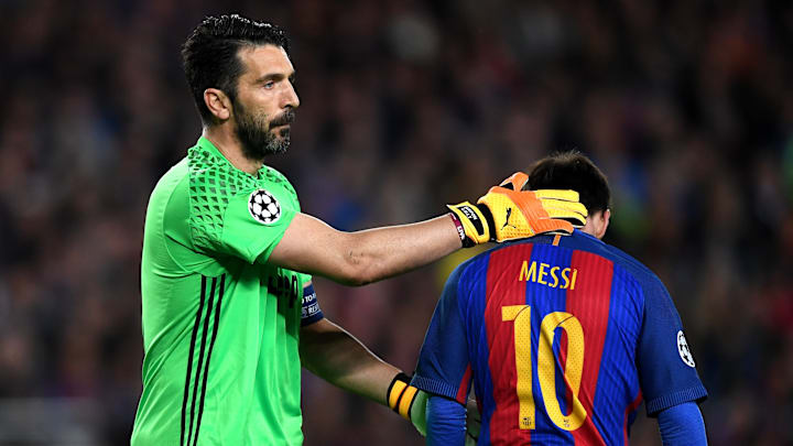 Gianluigi Buffon et Lionel Messi, Juventus - FC Barcelone