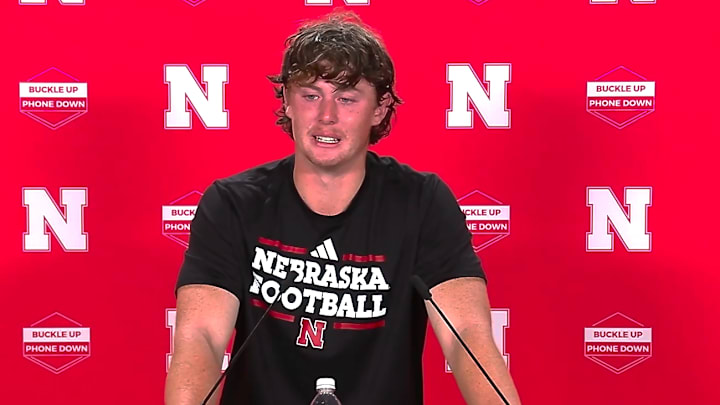 Nebraska punter Archie Wilson met with the Husker media for the first time on Tuesday.