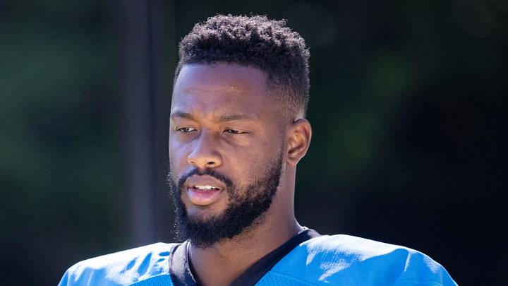 Carolina Panthers tight end James Mitchell Carolina Panthers tight end James Mitchell