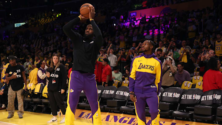 LeBron James y Bronny actuaron juntos con los Lakers en el Opening Night de la nueva zafra