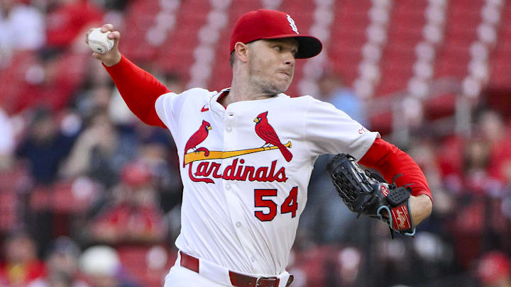 Aug 27, 2025; St. Louis, Missouri, USA; St. Louis Cardinals starting pitcher Sonny Gray (54) pitches against the Pittsburgh Pirates during the first inning at Busch Stadium. Mandatory Credit: Jeff Curry-Imagn Images Aug 27, 2025; St. Louis, Missouri, USA; St. Louis Cardinals starting pitcher Sonny Gray (54) pitches against the Pittsburgh Pirates during the first inning at Busch Stadium. Mandatory Credit: Jeff Curry-Imagn Images