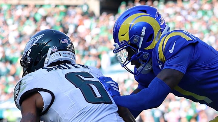 Philadelphia Eagles vs. the Los Angeles Rams. Mandatory Credit: Bill Streicher-Imagn Images