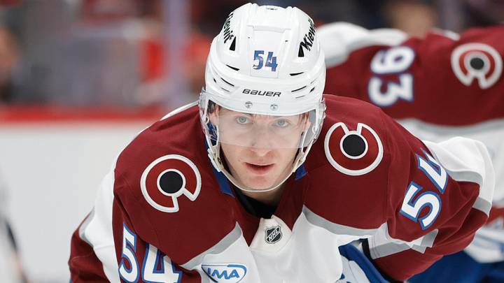 Mar 22, 2026; Washington, District of Columbia, USA; Colorado Avalanche center Gavin Brindley (54) looks on during a face-off against the Washington Capitals during the first period at Capital One Arena. Mandatory Credit: Amber Searls-Imagn Images Mar 22, 2026; Washington, District of Columbia, USA; Colorado Avalanche center Gavin Brindley (54) looks on during a face-off against the Washington Capitals during the first period at Capital One Arena. Mandatory Credit: Amber Searls-Imagn Images